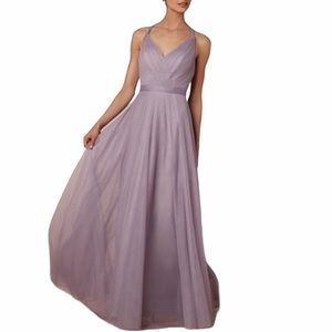 BHLDN Hitherto Zaria Dress in Lilac Grey Size 0 EUC